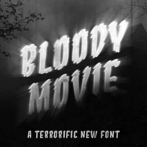 Bloody Movie Font (Download Only) | Screenprinting.com