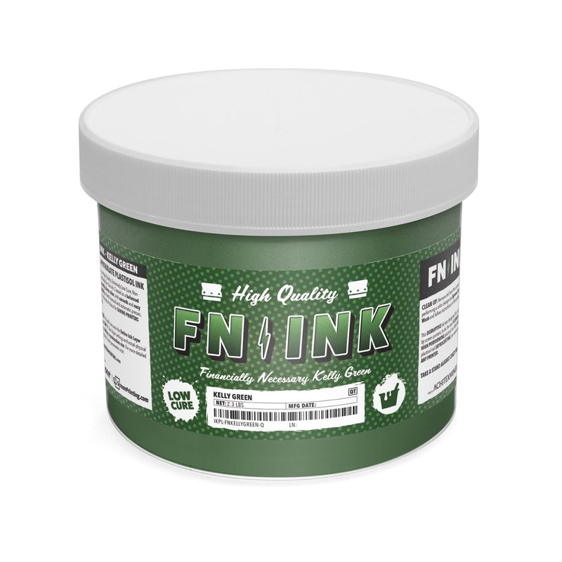 FN-INK™ Kelly Green Plastisol Ink Quart | Screenprinting.com