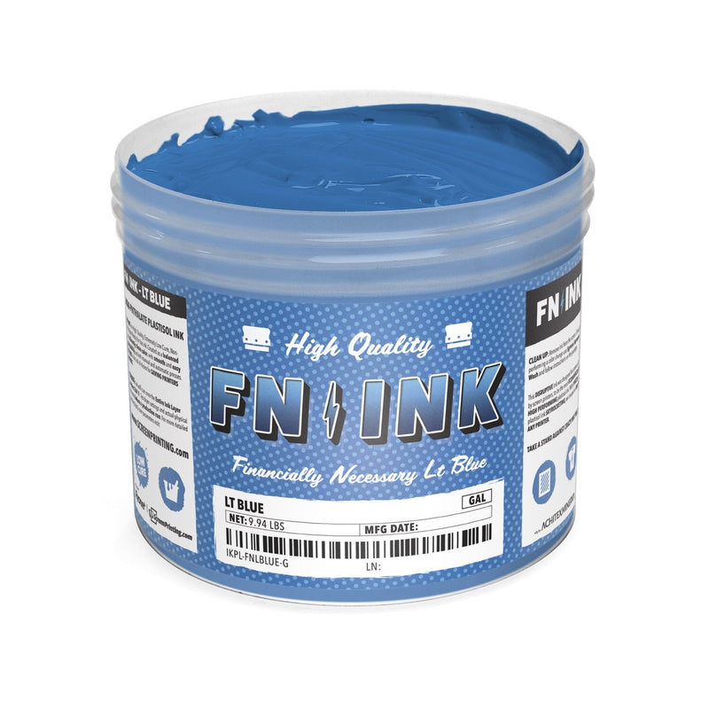 FN-INK™ Light Blue Plastisol Ink Gallon | Screenprinting.com