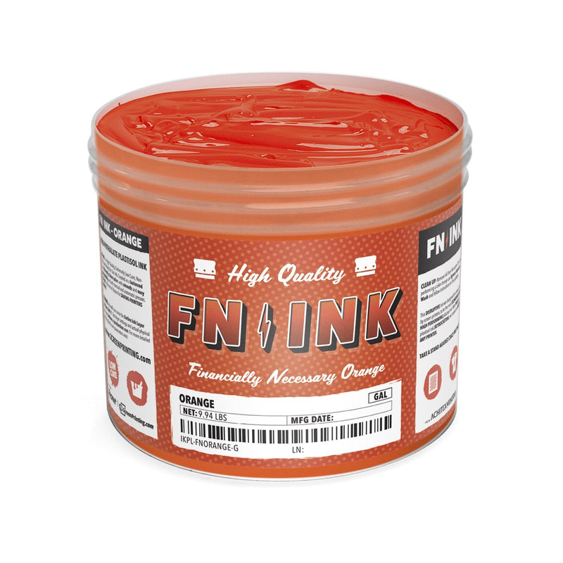 FN-INK™ Orange Plastisol Ink Gallon | Screenprinting.com