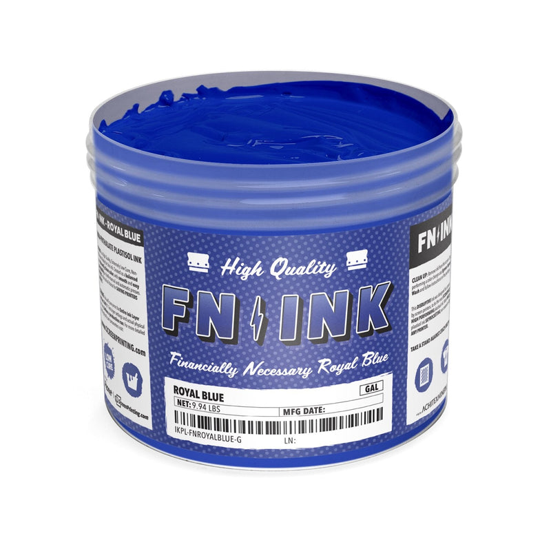 FN-INK™ Royal Blue Plastisol Ink Gallon | Screenprinting.com