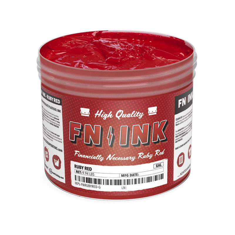 FN-INK™ Ruby Red Plastisol Ink Gallon | Screenprinting.com