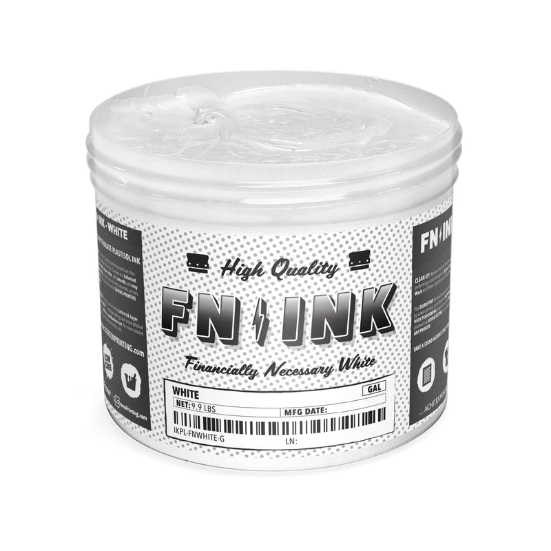 FN-INK™ White Plastisol Ink Quart | Screenprinting.com