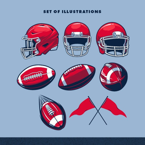 Football Vector Package American Football Vector Art