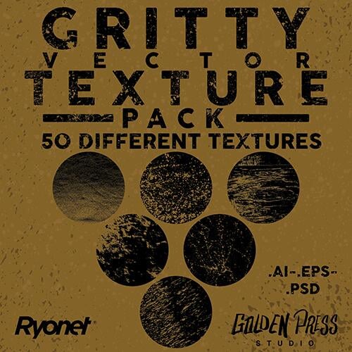 Gritty Vector Texture Pack by Golden Press Studio (Download Only) | Screenprinting.com