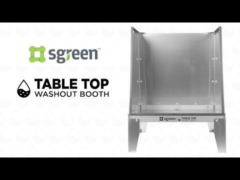 Sgreen 25" Table Top Washout Booth