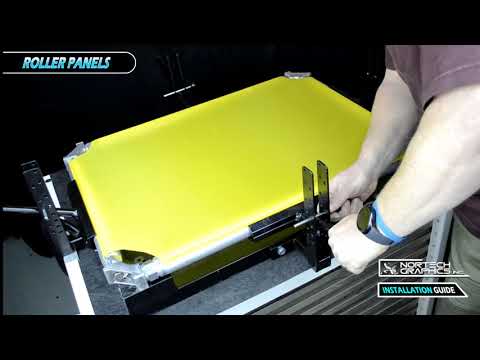 SAATI 23x31in MZX Roller Frame Yellow Hi-TEX Mesh Panels – 6