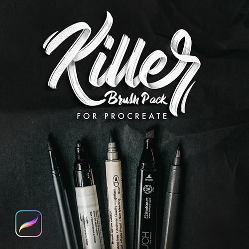 Killer Brush Pack for Procreate by Golden Press Studio (Download Only) | Screenprinting.com