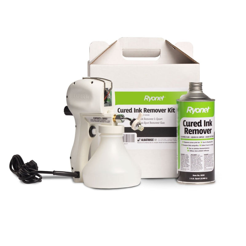 Ryonet Cured Ink Spot Remover Kit with Albatross Spot Gun | Screenprinting.com