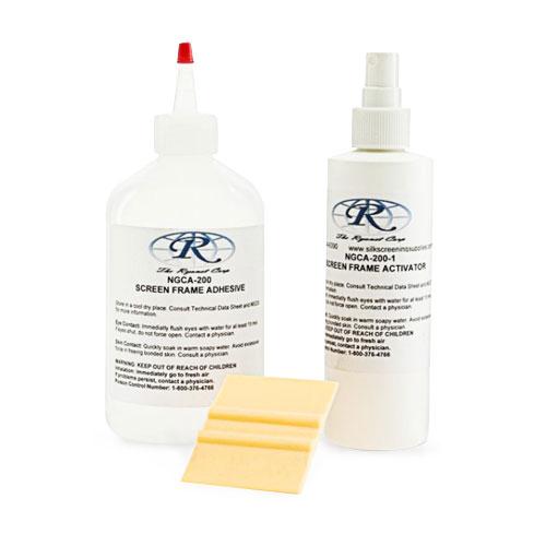 Ryonet Screen Glue Kit with 1 Pound Adhesive and 8 Ounce Activator | Screenprinting.com