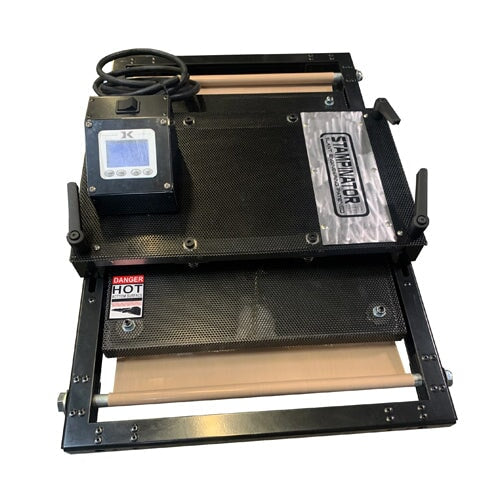Slant Stampinator 480 In-Line Stamping and Curing Solution | Screenprinting.com