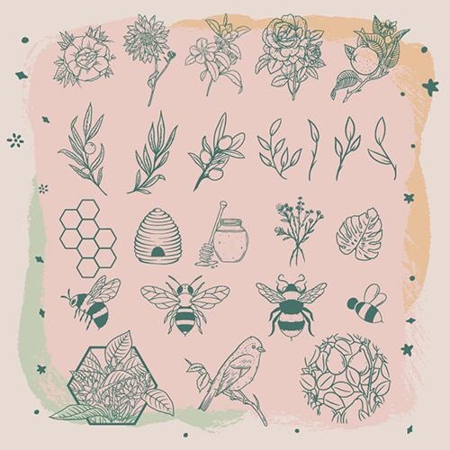 Springtime Vector Pack by Golden Press Studio (Download Only) | Screenprinting.com