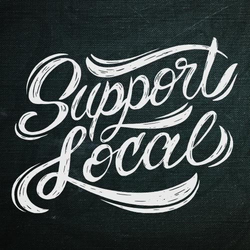 Support Local Design by Golden Press Studio (Download Only) | Screenprinting.com