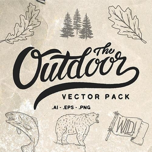 The Outdoor Vector Pack by Golden Press Studio (Download Only) | Screenprinting.com