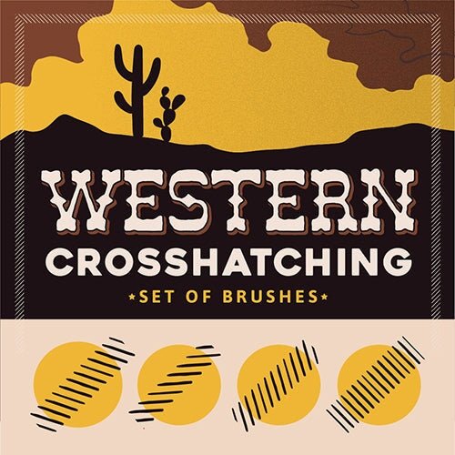 Western Crosshatching Brushes (Download Only) | Screenprinting.com