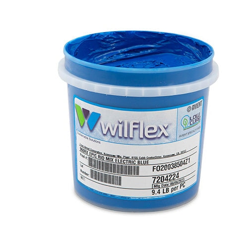 Wilflex Epic Rio Electric Blue Plastisol Ink (Mixing Component) Quart | Screenprinting.com
