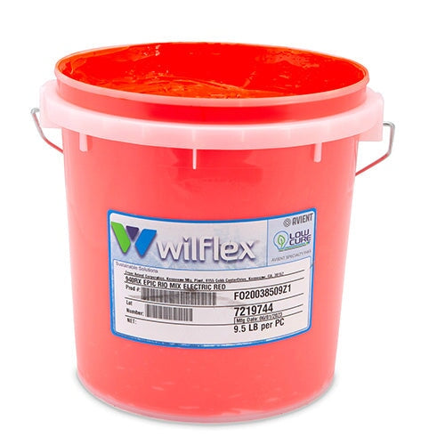 Wilflex Epic Rio Electric Red Plastisol Ink (Mixing Component) Gallon | Screenprinting.com