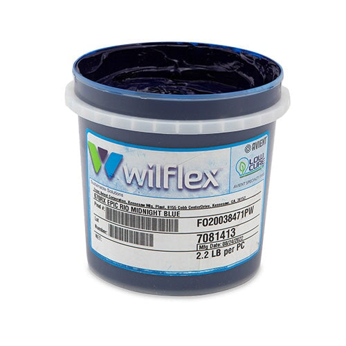 Wilflex Epic Rio Midnight Blue Plastisol Ink (Mixing Component) Quart | Screenprinting.com