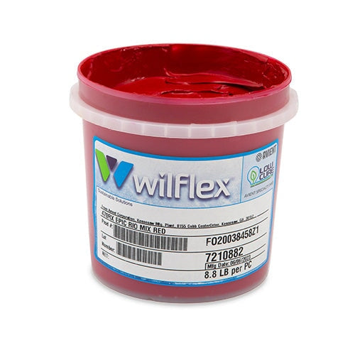 Wilflex Epic Rio Red Plastisol Ink (Mixing Component) Quart | Screenprinting.com